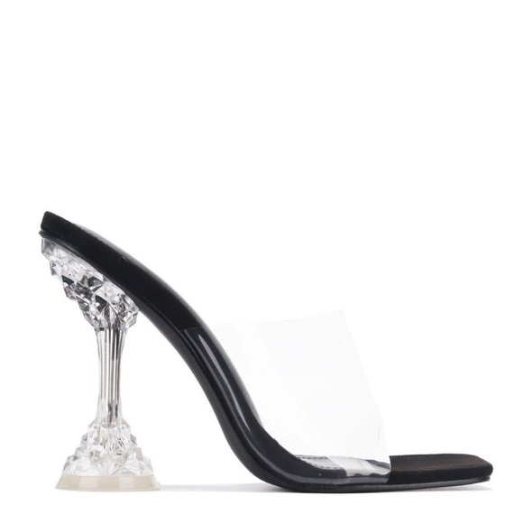 Cape Robbin Shoes - Cape Robbin AHMEE Clear Slip on crystal heels NWT